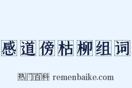 感道傍枯柳组词是什么意思的图片